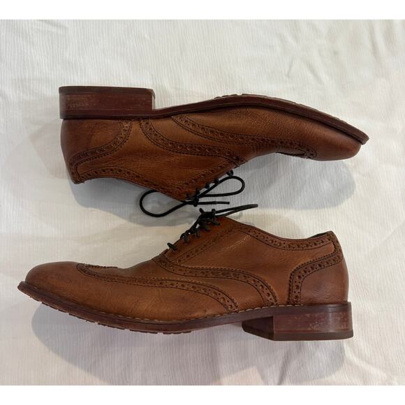 Cole Haan Air Colton Wing Tip Oxfords Shoes Distressed Brown C10027 Mens 8 M main image 8